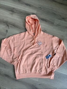 Salty Crew Peach Pullover Hoodie with Chest Diamond Logo